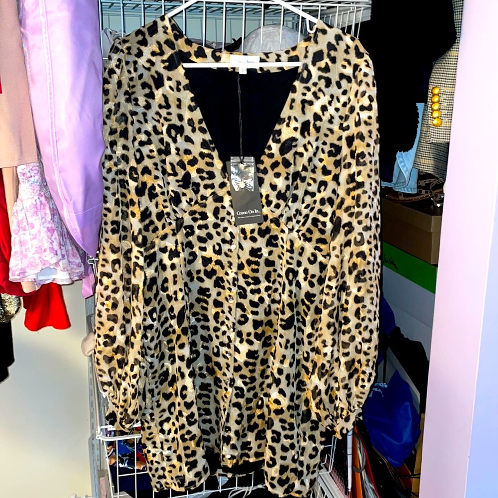 Privacy Please Julissa Mini Dress in Leopard